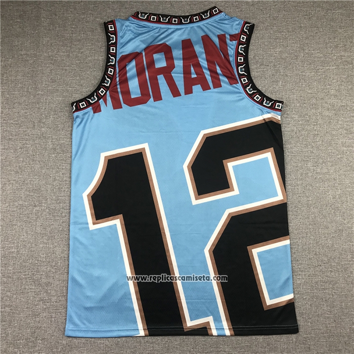 Camiseta Memphis Grizzlies Ja Morant #12 Mitchell & Ness Big Face Verde